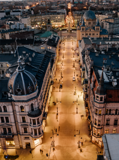 Widok na Łódź